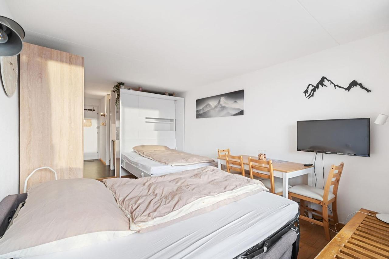 Chaleureux Studio A Anzere, Accessible A Ski, Proche De Tout Zewnętrze zdjęcie