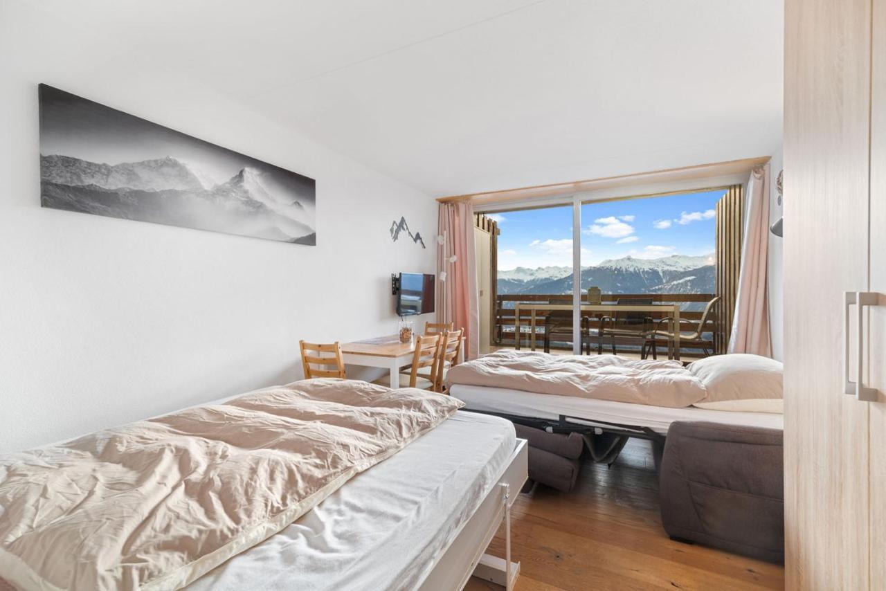 Chaleureux Studio A Anzere, Accessible A Ski, Proche De Tout Zewnętrze zdjęcie